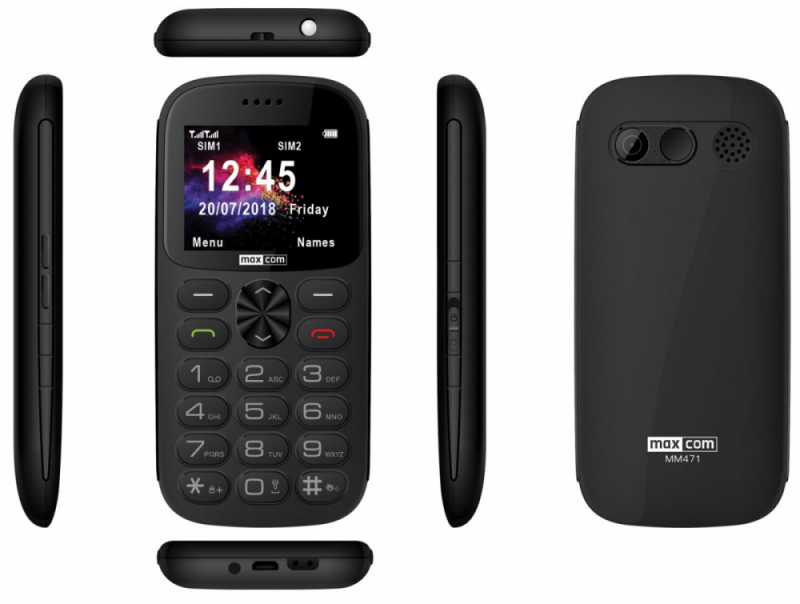 telefon maxcom mm 471bb szary